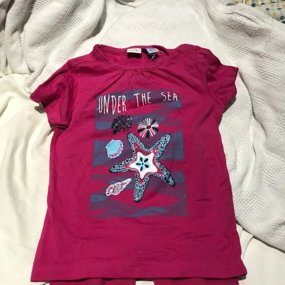 Bob Der Bar 3t under the sea t w/leggings gap euc
